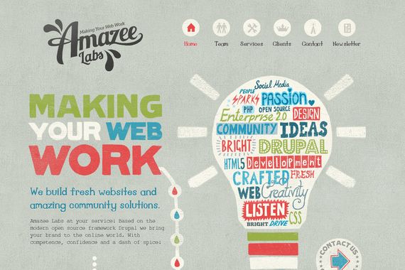 Bright And Colorful Website Design