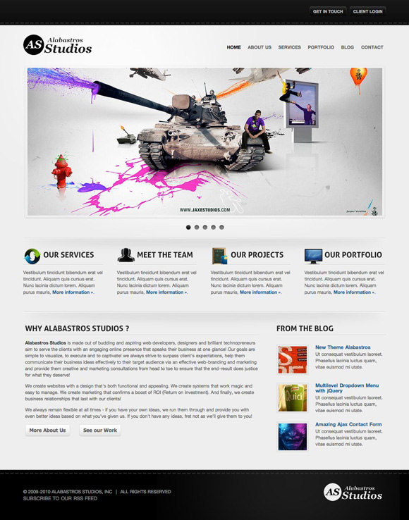 alabastros The Ultimate Roundup: 70 Best Premium WordPress Themes of 2010