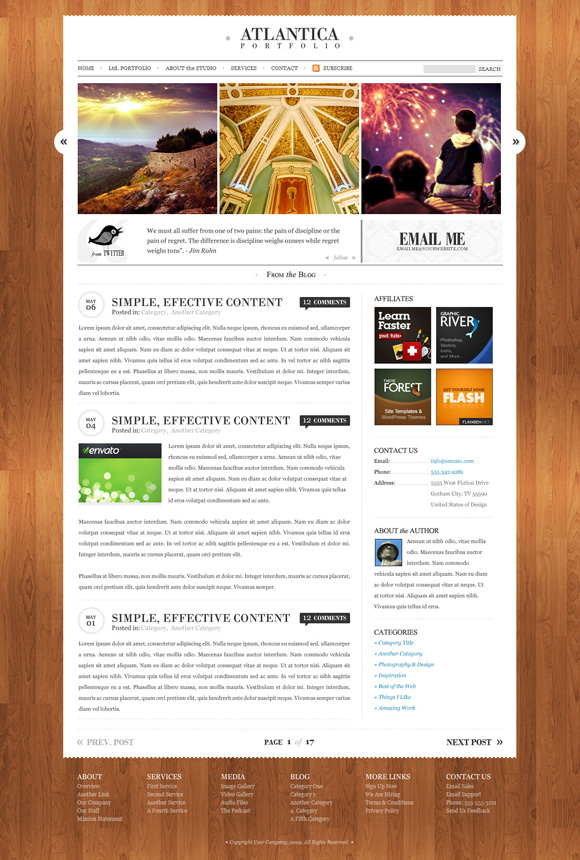 atlantica The Ultimate Roundup: 70 Best Premium WordPress Themes of 2010