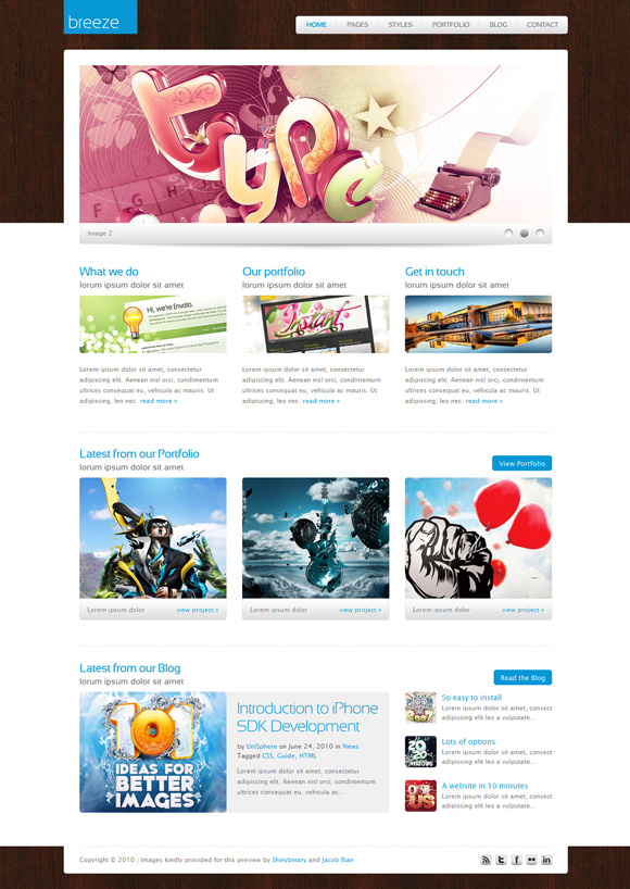 breeze The Ultimate Roundup: 70 Best Premium WordPress Themes of 2010