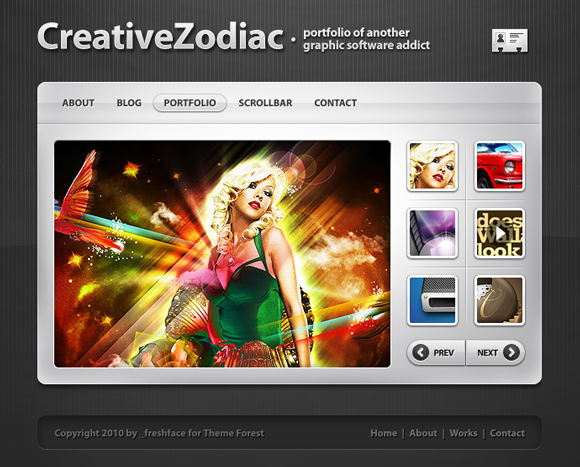 creative zodiac The Ultimate Roundup: 70 Best Premium WordPress Themes of 2010