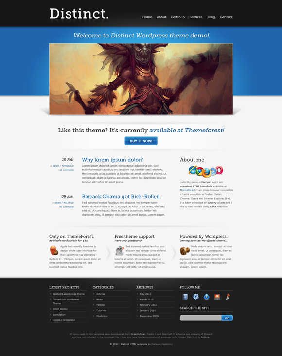 distinct The Ultimate Roundup: 70 Best Premium WordPress Themes of 2010