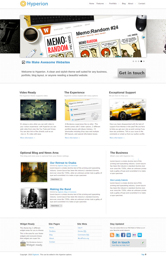 hyperion The Ultimate Roundup: 70 Best Premium WordPress Themes of 2010