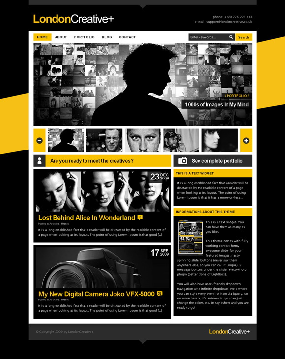 london creative The Ultimate Roundup: 70 Best Premium WordPress Themes of 2010