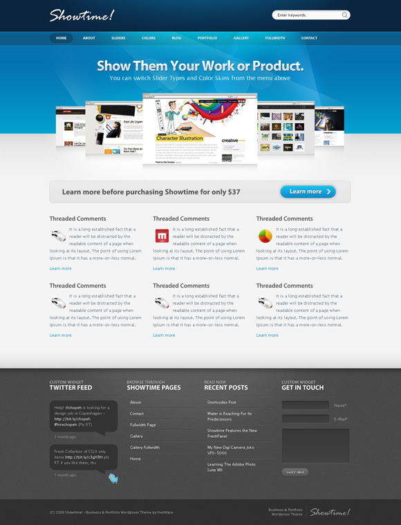 showtime wp theme The Ultimate Roundup: 70 Best Premium WordPress Themes of 2010