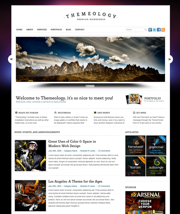 themeology The Ultimate Roundup: 70 Best Premium WordPress Themes of 2010