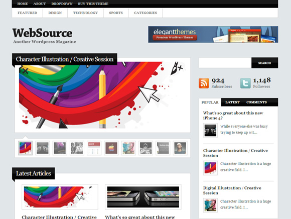 web source The Ultimate Roundup: 70 Best Premium WordPress Themes of 2010