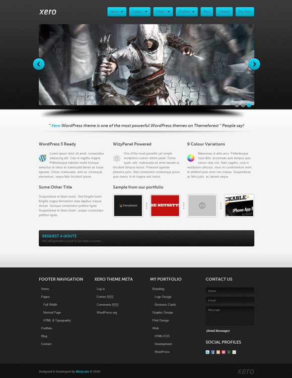 xero wordpress theme The Ultimate Roundup: 70 Best Premium WordPress Themes of 2010