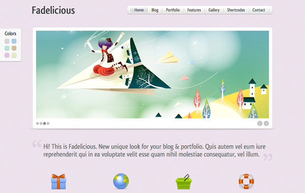 Fadelicious - WordPress Blog & Portfolio Template