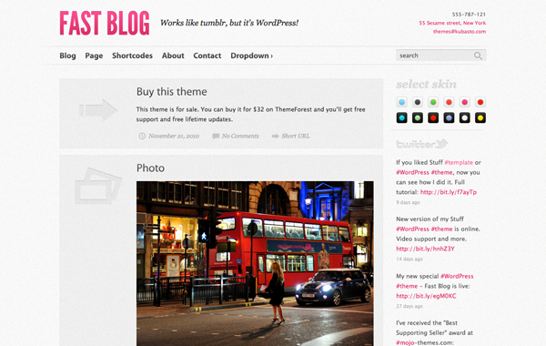 Fast Blog WordPress Theme