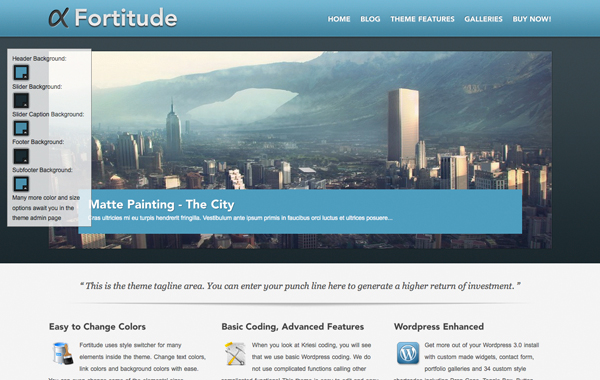 Fortitude Professional Blog Theme