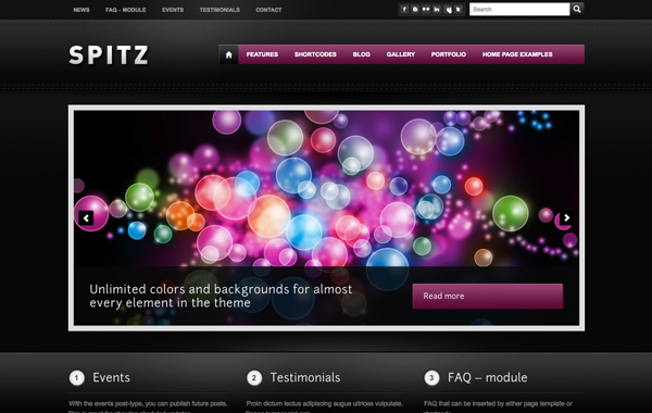 Spitz - Unlimited colors. Flexible home page.