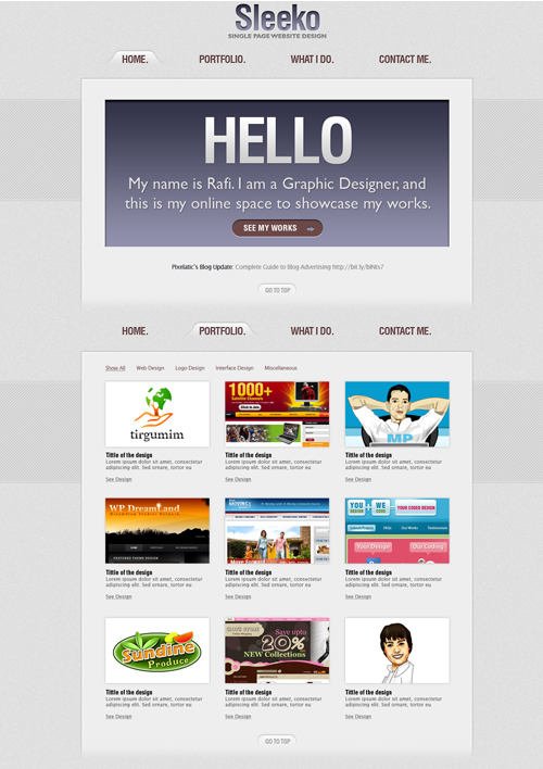 Sleeko 40 (Really) Beautiful Web Page Templates in Photoshop PSD