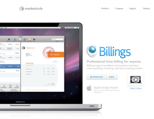 billings 500x387 35 Beautiful Mac App Web Designs