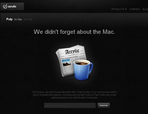 pulp 500x387 35 Beautiful Mac App Web Designs