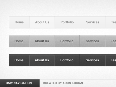 bw nav small1 30 Free and Useful UI Elements PSD Files