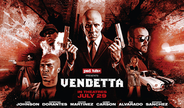 Create a Gritty, Action-packed Movie Poster
