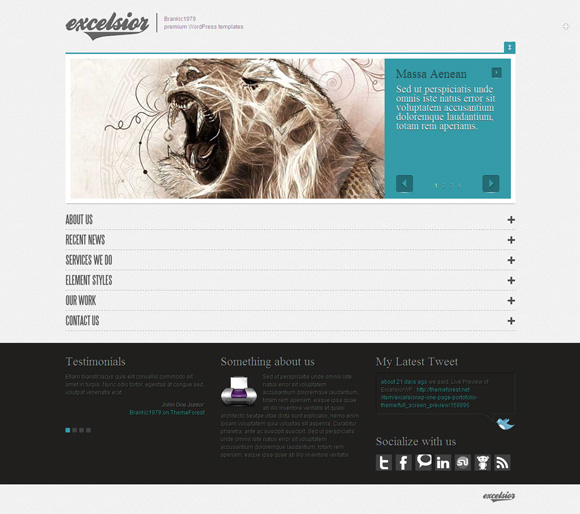 excelsior 40 Superb and Clean Wordpress Themes of February 2011