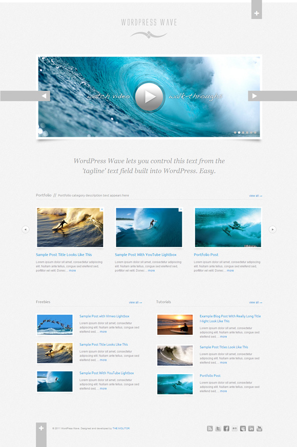 wave 40 Superb and Clean Wordpress Themes of February 2011