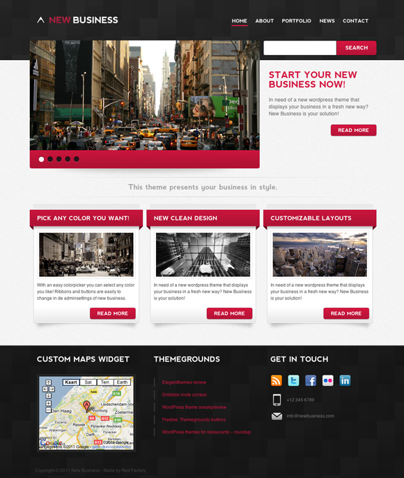 a new business 35 Amazing Wordpress Themes of March 2011