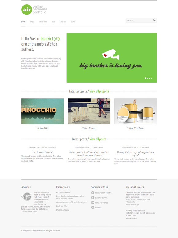 air 35 Amazing Wordpress Themes of March 2011