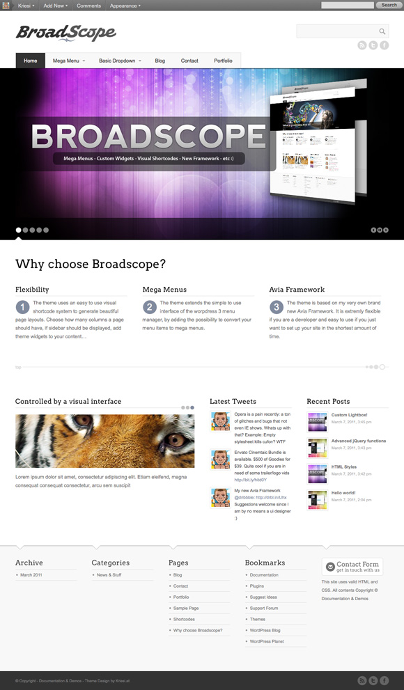 broad scope 35 Amazing Wordpress Themes of March 2011