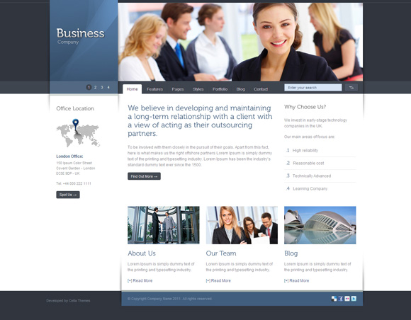 celta business 35 Amazing Wordpress Themes of March 2011