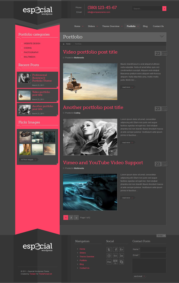 especial 35 Amazing Wordpress Themes of March 2011