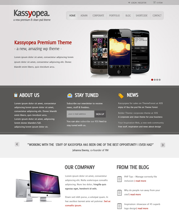 kassyopea 35 Amazing Wordpress Themes of March 2011