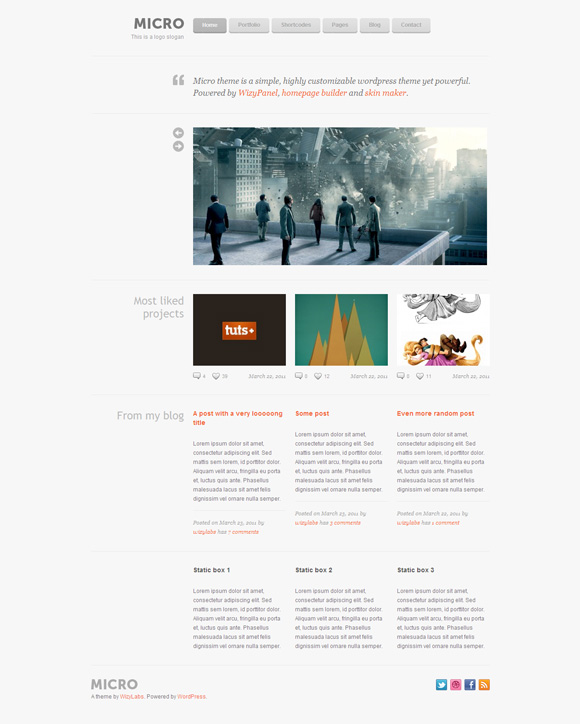 micro 35 Amazing Wordpress Themes of March 2011