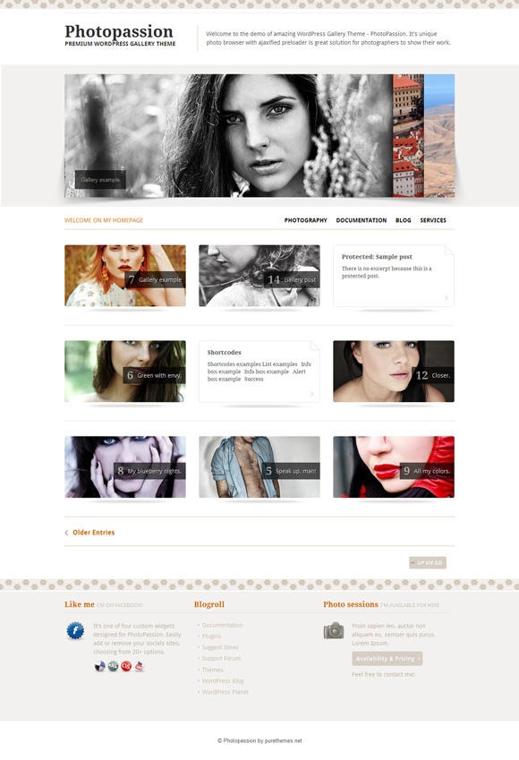 photopassion 35 Amazing Wordpress Themes of March 2011