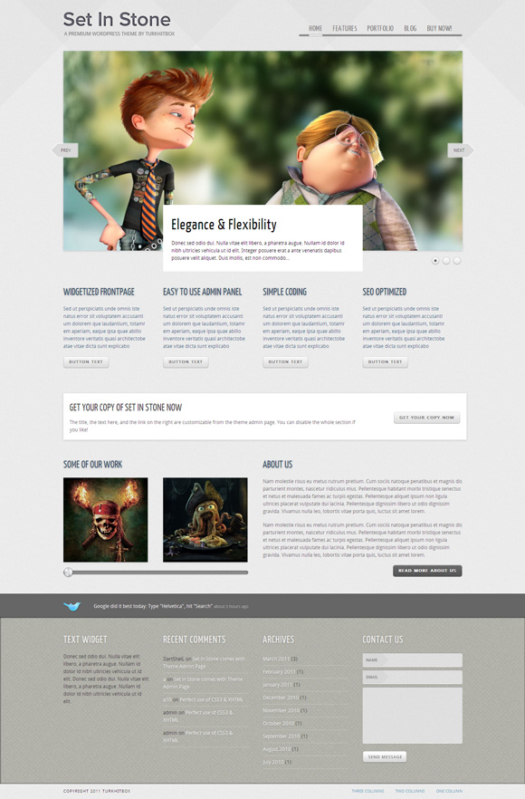 set in stone 35 Amazing Wordpress Themes of March 2011