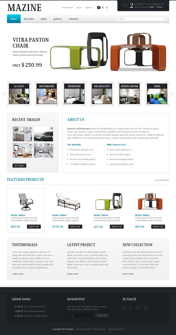 mazine 45 Elegant and Impressive Wordpress Themes of April 2011