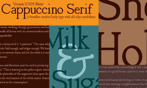 cappuccino serif