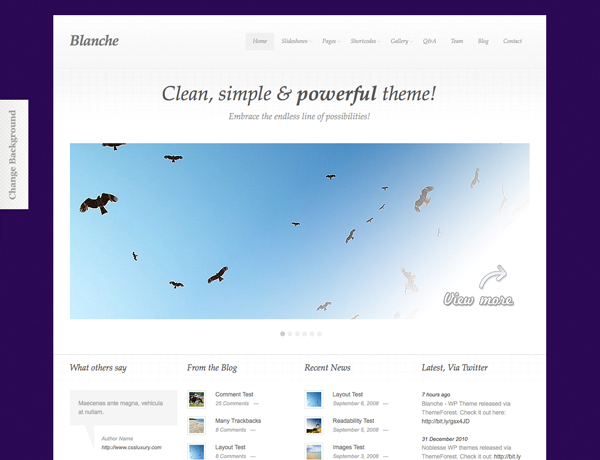 Blanche WordPress Theme