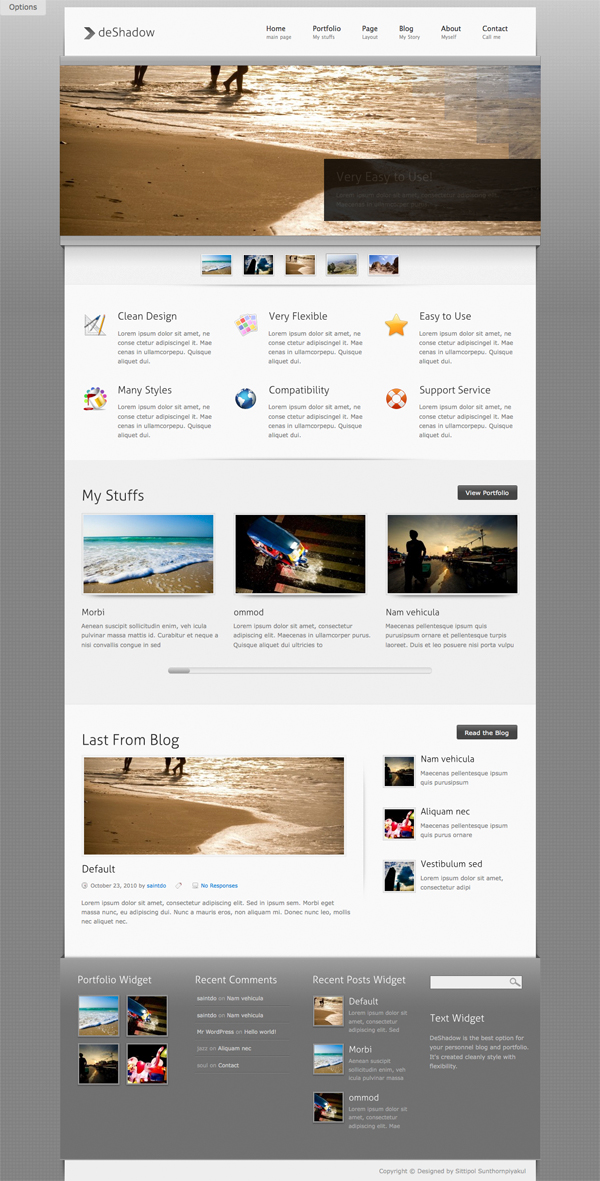 DeShadow WordPress Theme