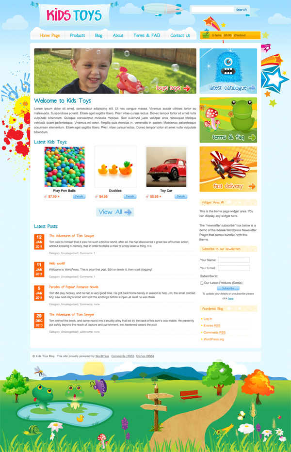 Kids Toys WordPress Themes