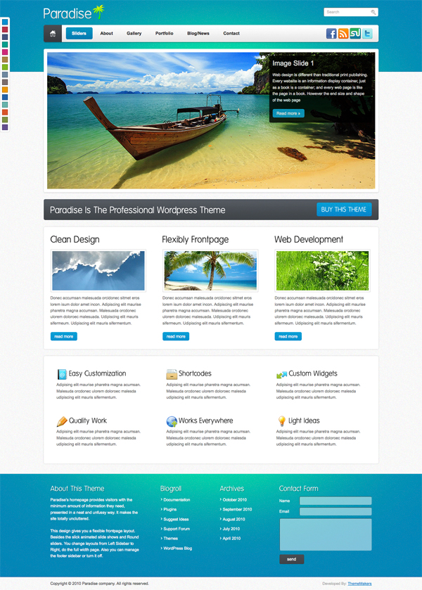 Paradise Premium WP Theme