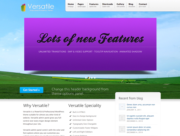 Versatile Premium Corporate & Portfolio WP Theme