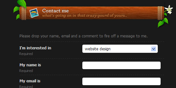 Creative Contact And Web Form Designs