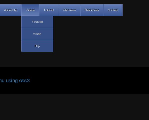 CSS3 Navigation Tutorials