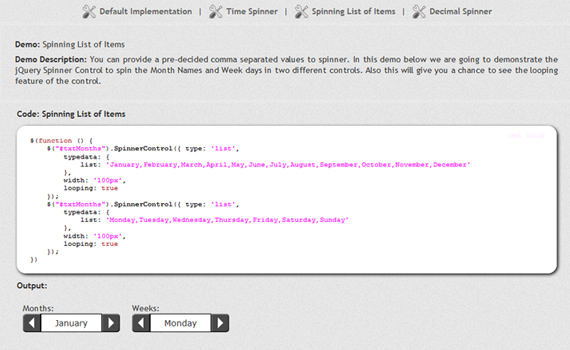 Spinner-control-new-cool-jquery-plugins-2011