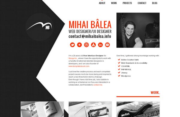 Single Page Portfolio Websites