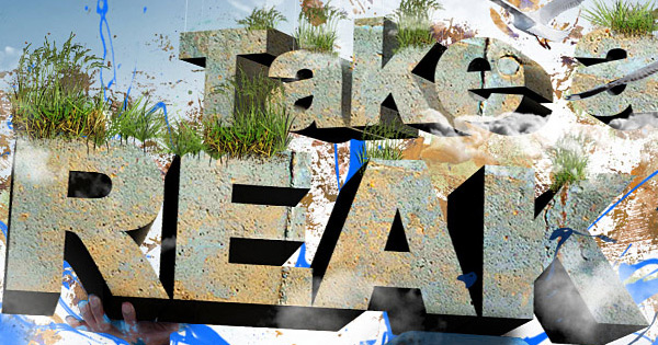 take break 3d text 28 Fresh Photoshop Text Effect Tutorials