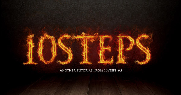 text on fire effect 28 Fresh Photoshop Text Effect Tutorials