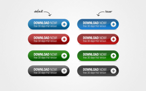 4 web buttons 38 Call to Action Button Templates That Really Stand Out