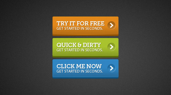 bright 3d buttons 38 Call to Action Button Templates That Really Stand Out