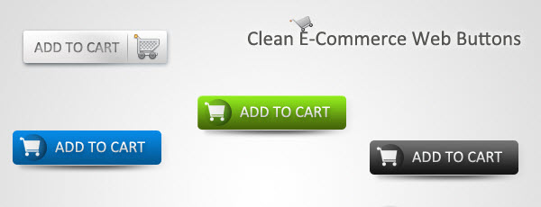 clean ecommerce web buttons 38 Call to Action Button Templates That Really Stand Out