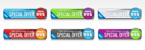 special offer buttons web20 38 Call to Action Button Templates That Really Stand Out