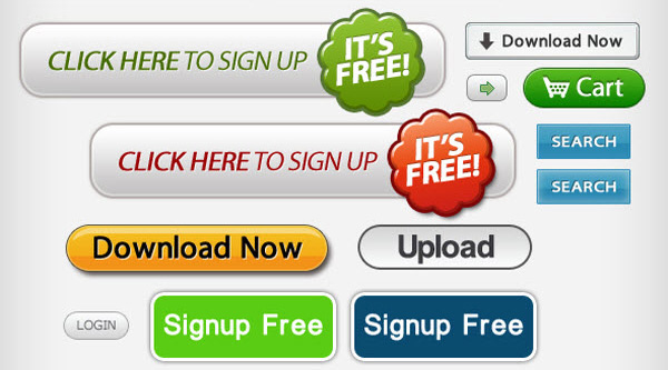 two seven web buttons 38 Call to Action Button Templates That Really Stand Out